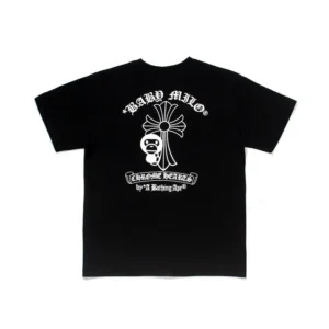 A Bathing Ape Chrome Hearts Black Tee