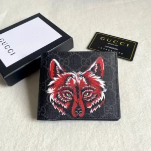 Gucci Black Wolf Wallet: A Fashionable