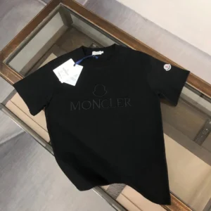 Moncler Black T Shirt: Luxury and Chic