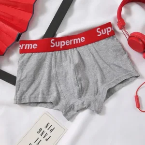 Superme Gray Boxers: Comfort Meets Street