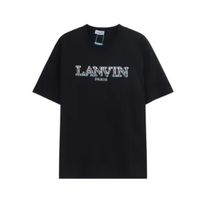Lanvin Black Logo T Shirt: Chic