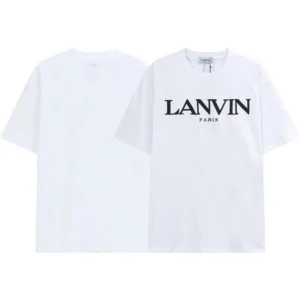 Lanvin White Logo T shirt: Luxury