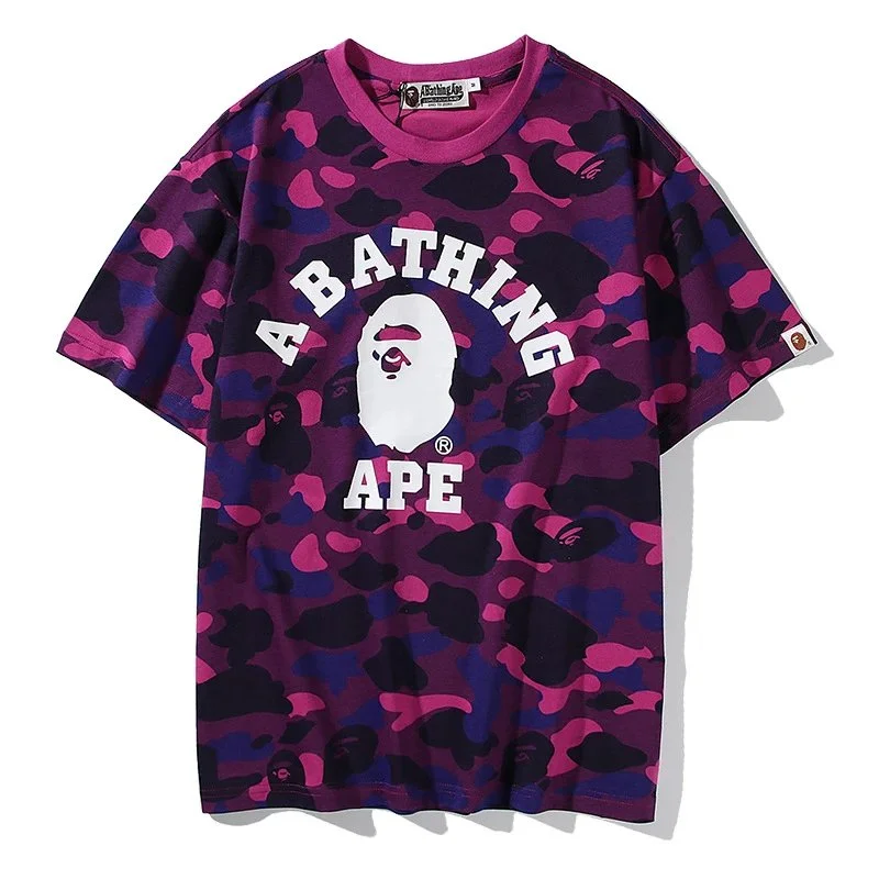 A Bathing Ape Purple Camo Tee: Trendy