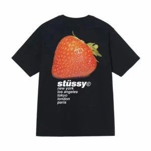 Stussy Black Graphic T shirt, Urban