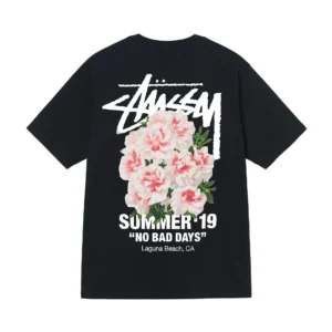 Stussy Summer '19 Black T Shirt: Beachy