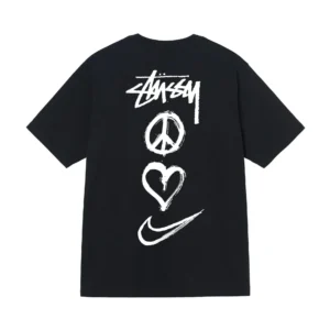 Stussy Black Graffiti T Shirt: Street Style