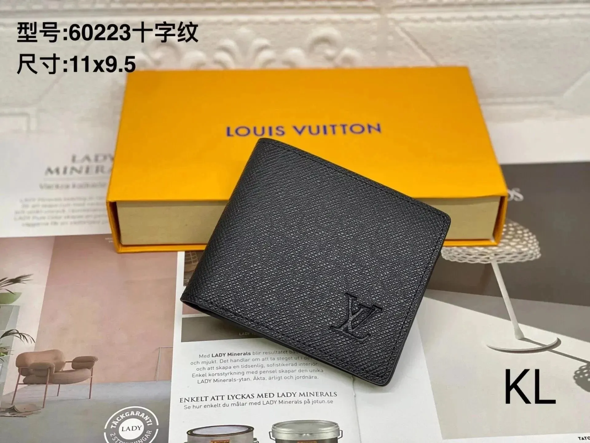 Louis Vuitton 60223 Black Wallet Luxury for