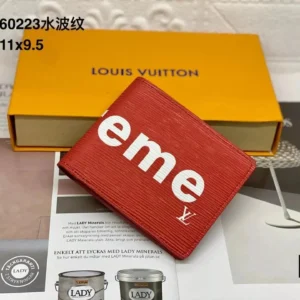 Louis Vuitton Water Ripple Red Wallet Luxury