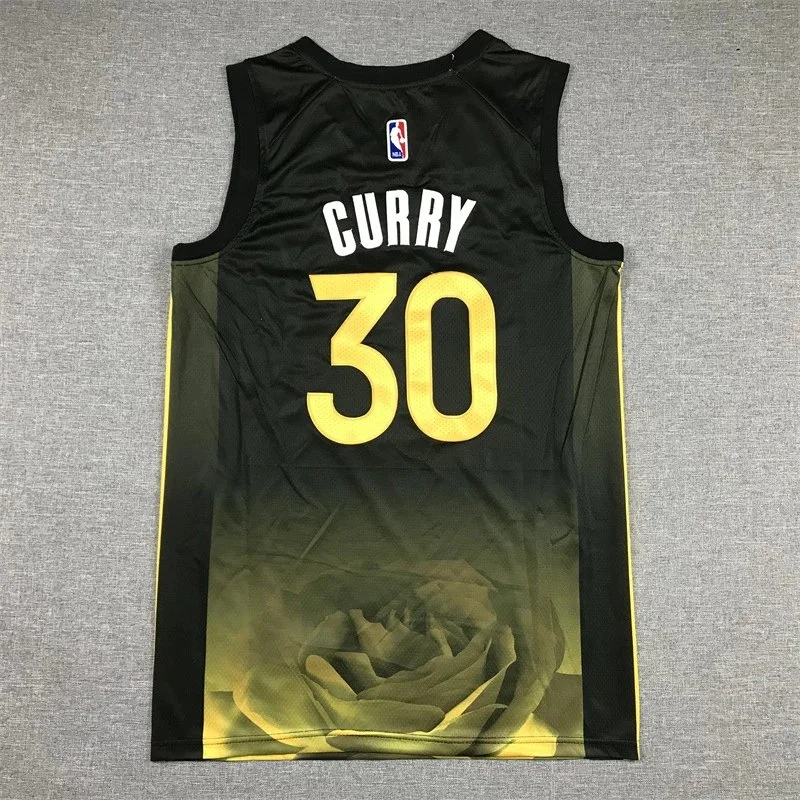NBA Curry #30 Black Jersey Ideal for True