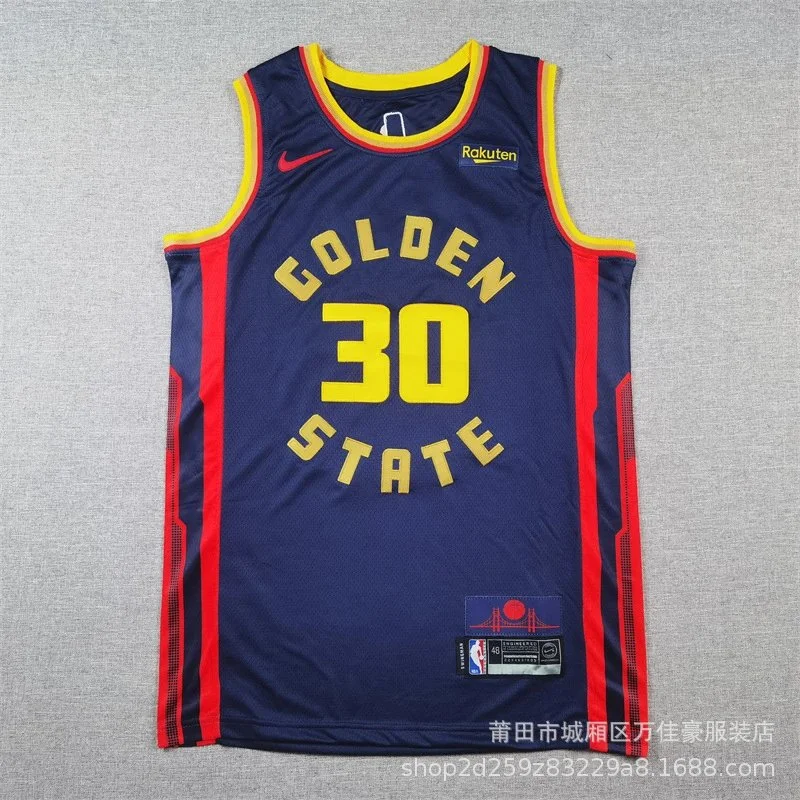 Nike Curry 30 Navy Jersey, Represent the Bay
