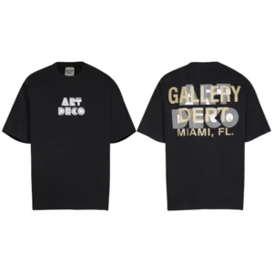 Gallery Dept Black T shirt with Art Deco