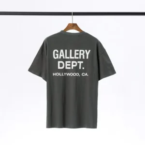 Gallery Dept. Dark Gray Tee: Hollywood inspired Fashion