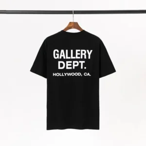 Gallery Dept. Black Tee: Edgy Print for