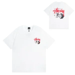 Stussy White Graphic T Shirt: Urban Fashion