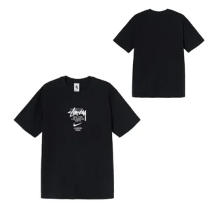 Stussy Black Tee: Iconic Logo, Comfortable