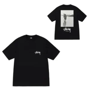 Stussy Black Graphic T Shirt: Street ready
