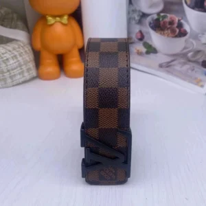 Louis Vuitton Brown/Black Checkered Belt