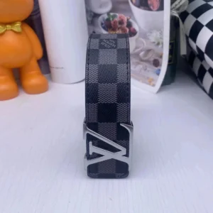 Louis Vuitton Black Gray Belt: A Stylish