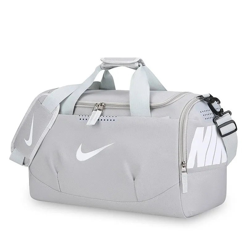 Nike Light Gray Duffel: Ideal for Active