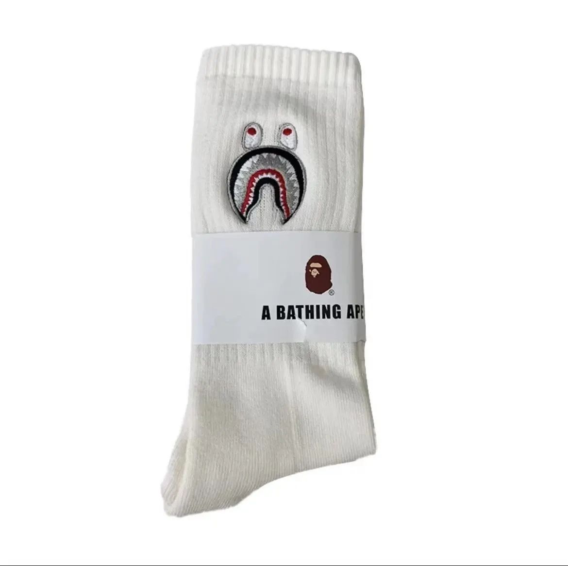 A Bathing Ape White Socks: Luxury Meets