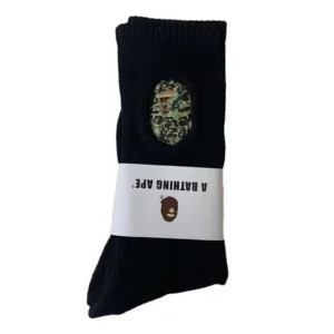 BAPE Black Socks: Iconic Ape Design for