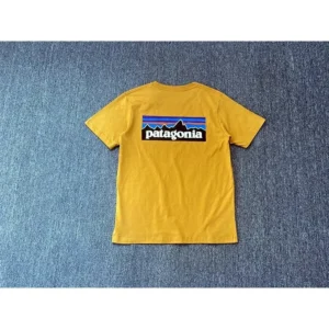 Patagonia Yellow Graphic T Shirt: Adventure