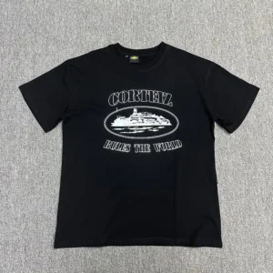 Corteiz Black Ship T Shirt: Urban Fashion