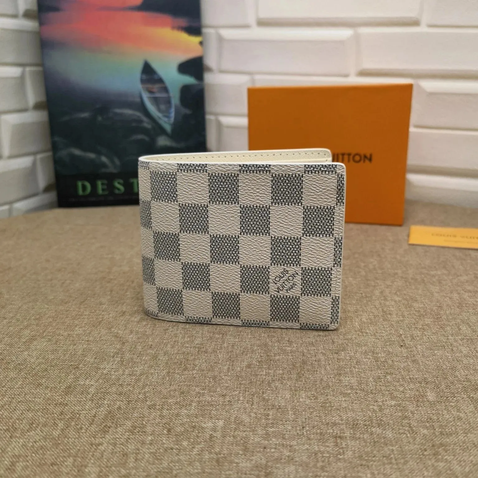 Louis Vuitton Damier Azur Grey white Wallet