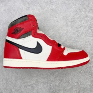Air Jordan 1 Red/White/Black High Top Sneakers