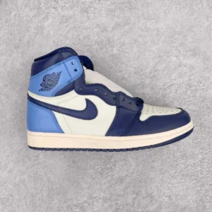 Air Jordan 1 Blue High Top Sneakers: Stylish