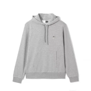 Lacoste Men's Light Gray Hoodie: A Blend of