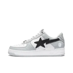 Bape Street Style White Gray Black