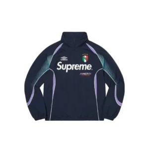 Supreme x Umbro Navy Blue Jacket Stylish