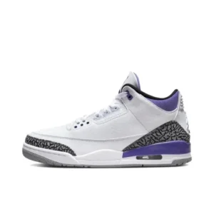 Nike Air Jordan 3 White Purple Basketball