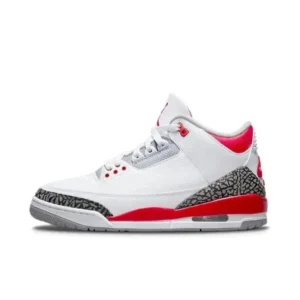 Air Jordan 3 White/Red Basketball