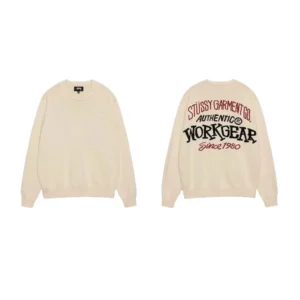 Stussy Workgear Beige Pullover Retro Street