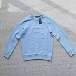 Polo Ralph Lauren Light Blue Sweatshirt: Stylish & Comfy