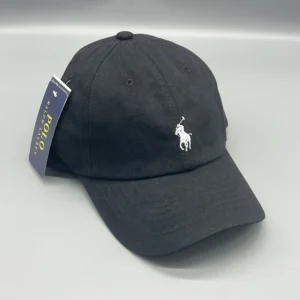 Polo Ralph Lauren Black Cap Equestrian Style