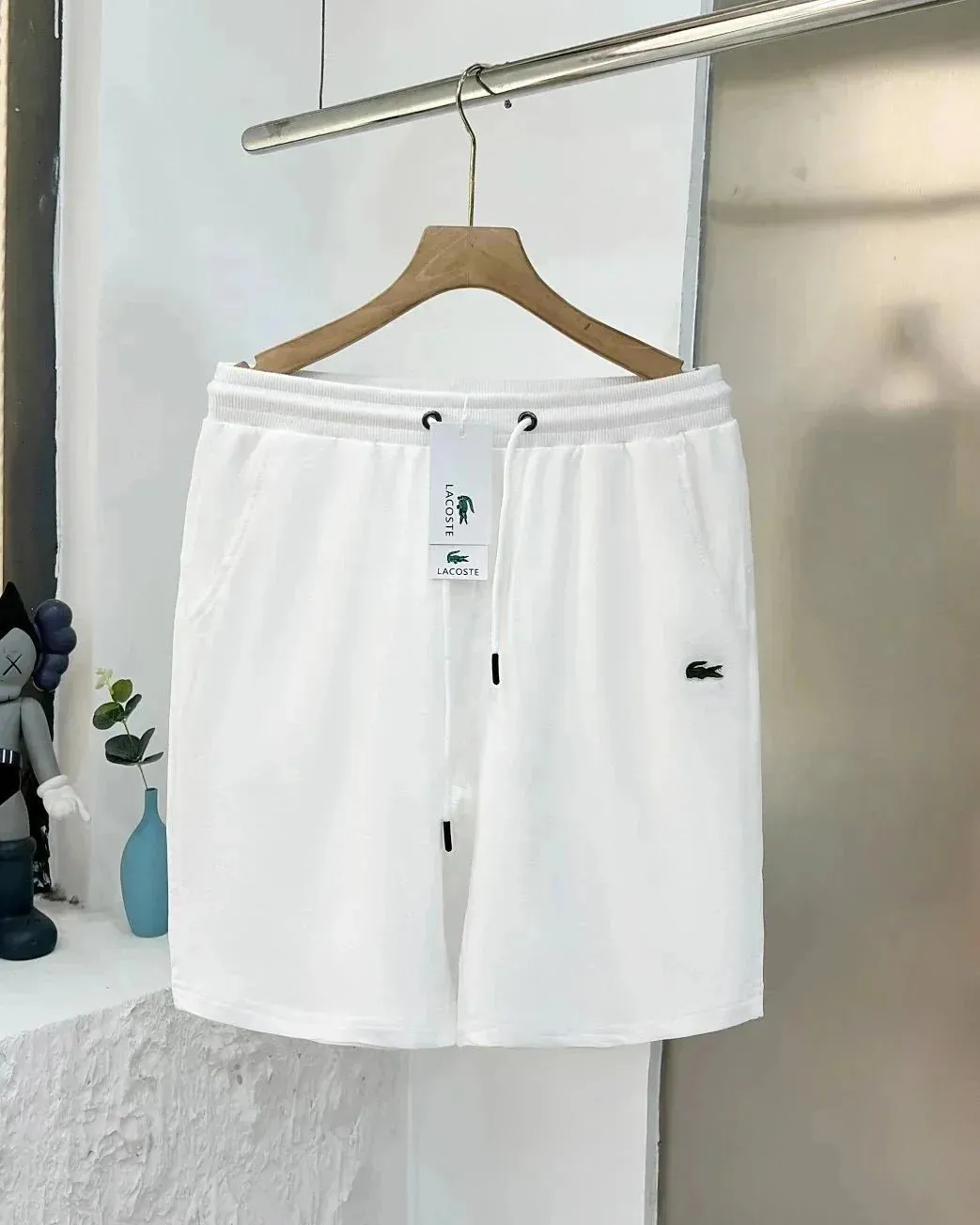 Lacoste White Casual Shorts Stylish