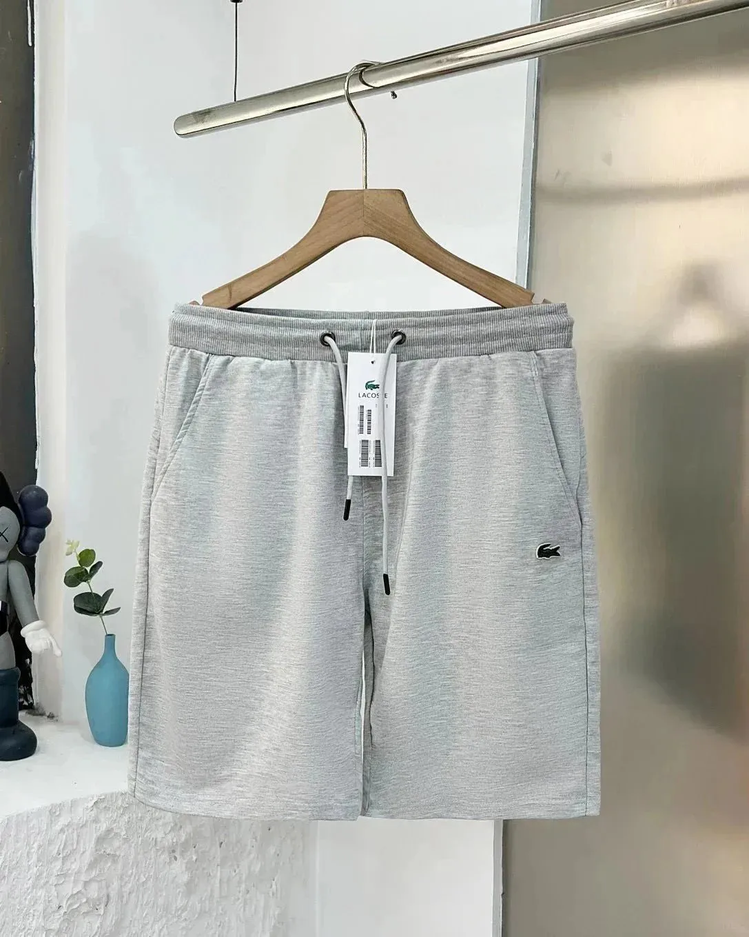 Lacoste Light Gray Shorts Comfortable
