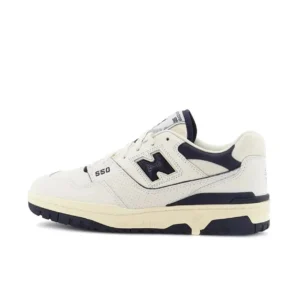 New Balance 550 White Navy Kicks Trendy