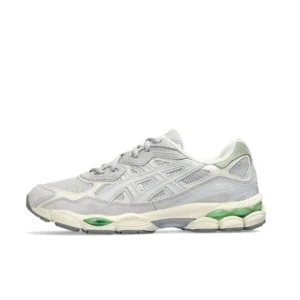 ASICS Light Gray Green Trainers: Stylish