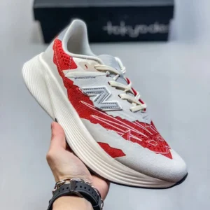 New Balance White Red Kicks: Ideal for