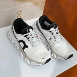 On White Black Athletic Sneakers: Great for Active Lifestyles