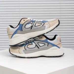 Dior Beige Blue Sneakers Trendy