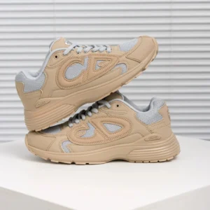 Dior Beige Light Gray Sneakers: Comfort in a