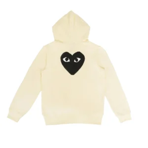 CDG PLAY Cream Hoodie, Stylish