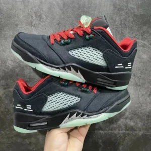 Nike Air Jordan 5 Black Light Green Fashion