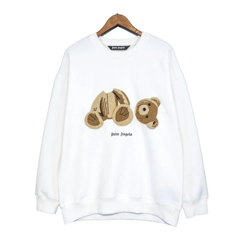 Palm Angels White Graphic Sweatshirt Street