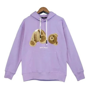 Palm Angels Lavender Hoodie with Teddy